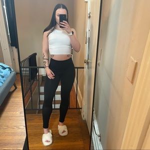 Seemless mesh high waisted fabletics leggings SET